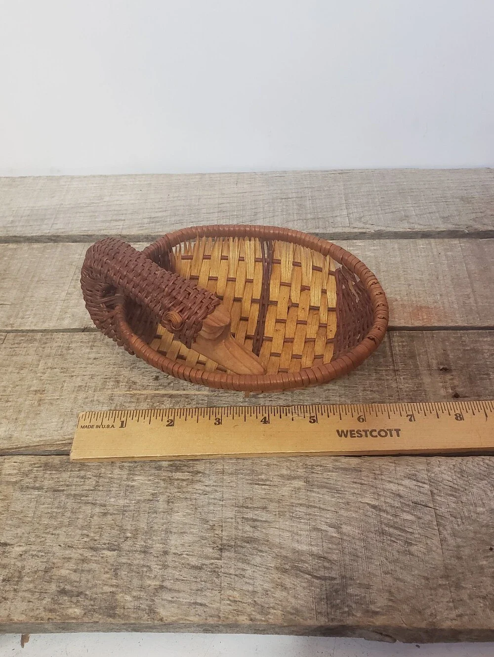 Set Of 3 VINTAGE BASKETS Frog & Geese/Ducks